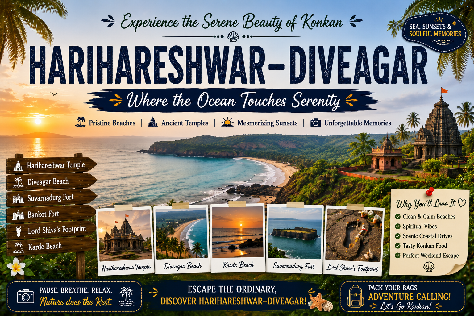 Harihareshwar Diveagar Tour